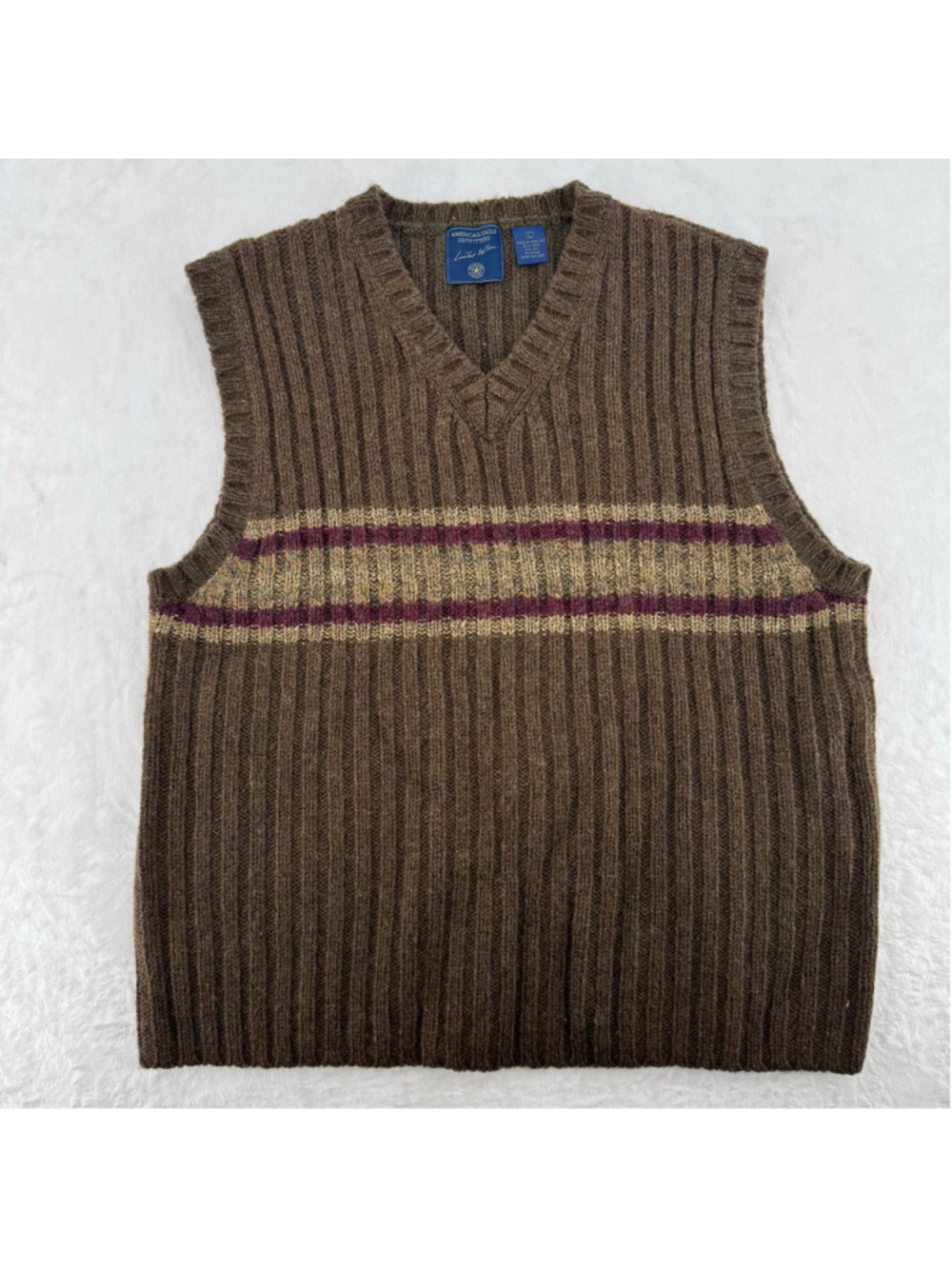 American Eagle Outfitters Men's Wool Vest Limited Edition Academia Y2K AEO Large